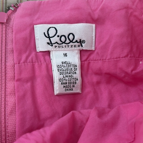 Lilly Pulitzer Multicolor Patchwork Mini Skirt - girls size 16 - 100% cotton - Picture 2 of 6